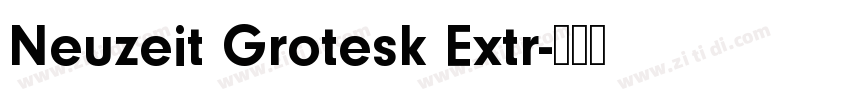 Neuzeit Grotesk Extr字体转换